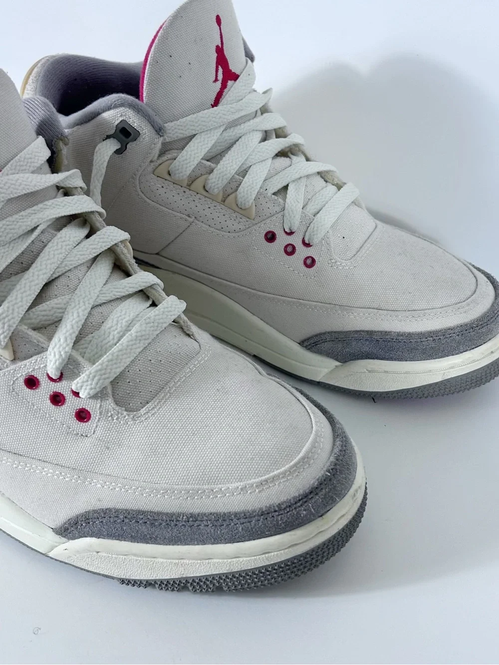 Nike Air Jordan 3 Retro SP Muslin Canvas Men's Size 9.5 DH7139-100 Sneakers